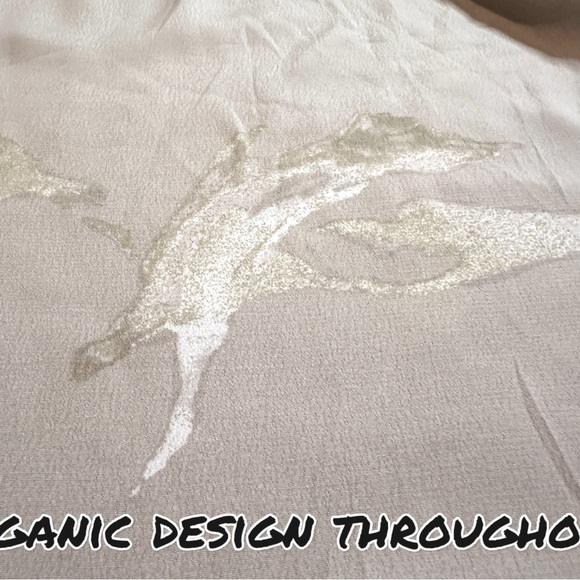 EUC Grade & Gather Empire Waist jumpsuit in light cream & organic design. Small - Picture 5 of 16